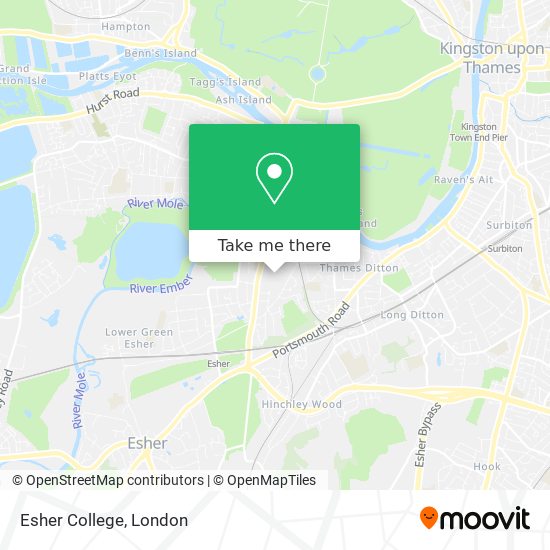 Esher College map