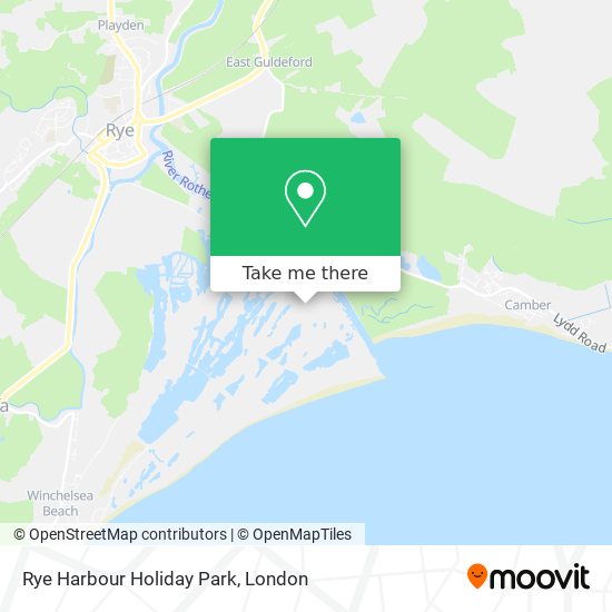 Rye Harbour Holiday Park map