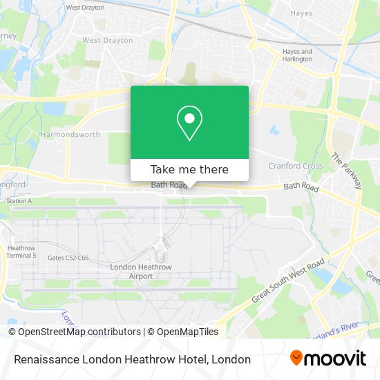 Renaissance London Heathrow Hotel map
