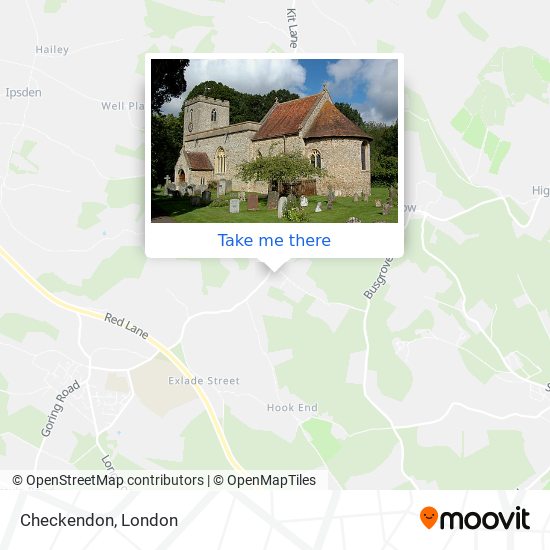 Checkendon map