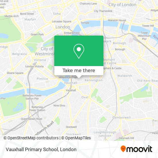 Vauxhall Primary School map