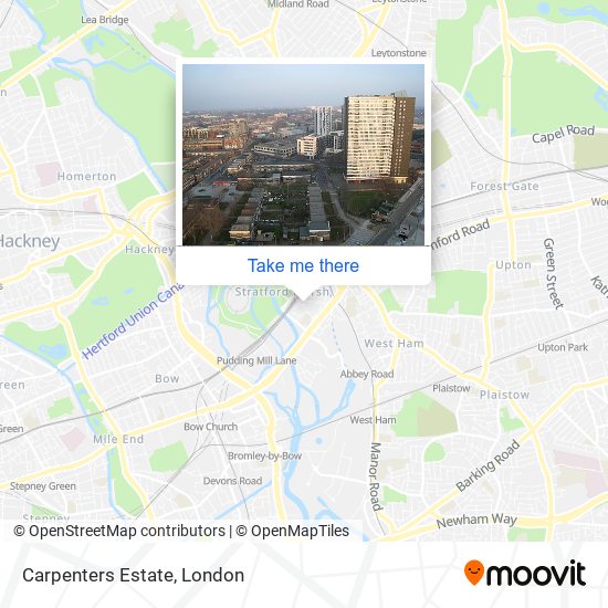 Carpenters Estate map