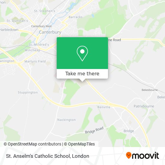 St. Anselm's Catholic School map