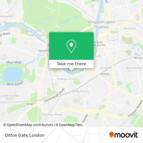 Ditton Gate map