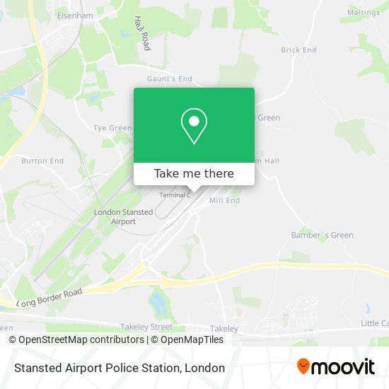 Stansted Airport Police Station map