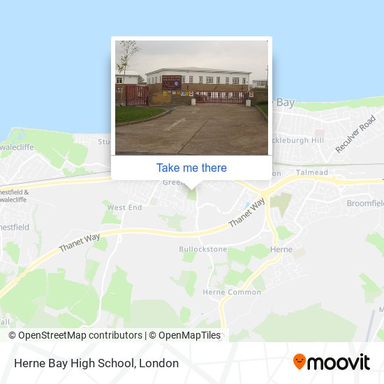 Herne Bay High School map