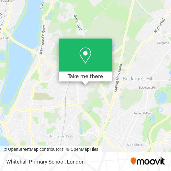Whitehall Primary School map