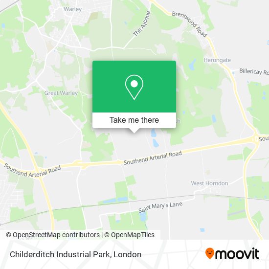 Childerditch Industrial Park map