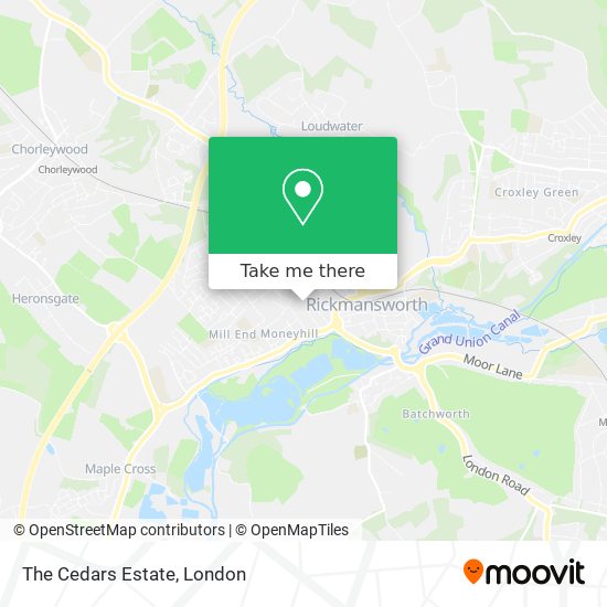 The Cedars Estate map