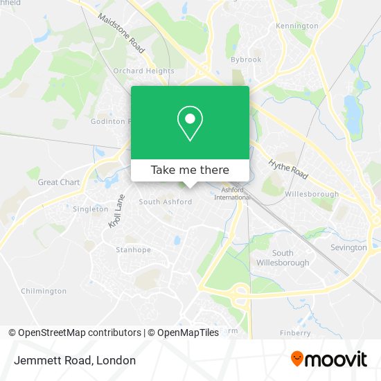 Jemmett Road map