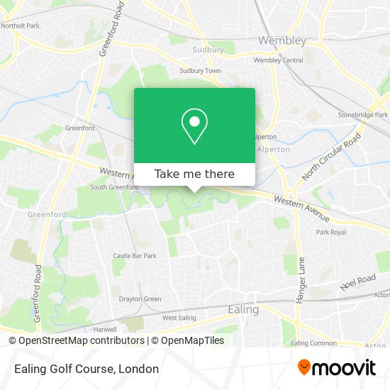 Ealing Golf Course map