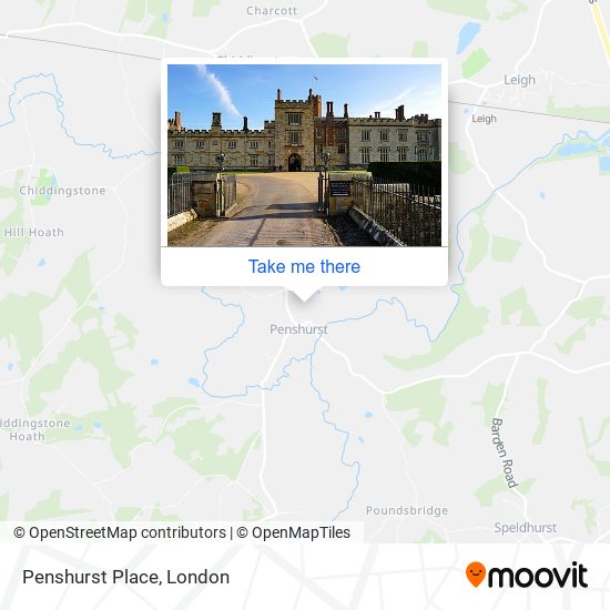 Penshurst Place map