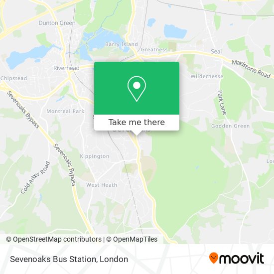 Sevenoaks Bus Station map