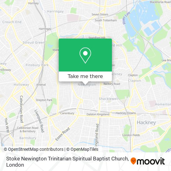 Stoke Newington Trinitarian Spiritual Baptist Church map