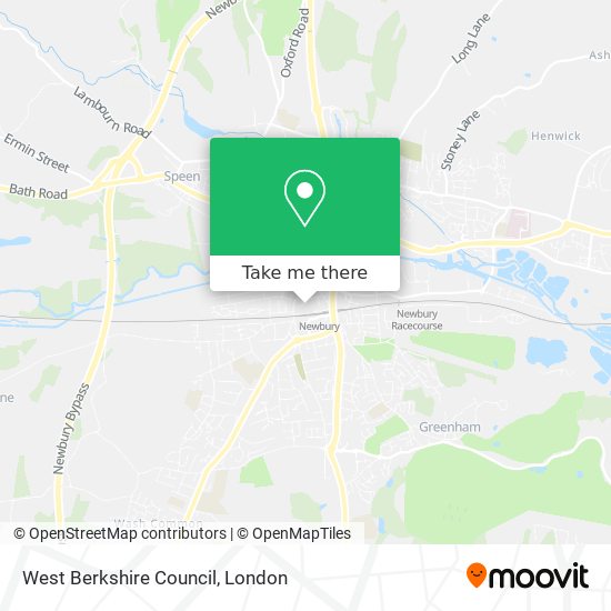 West Berkshire Council map