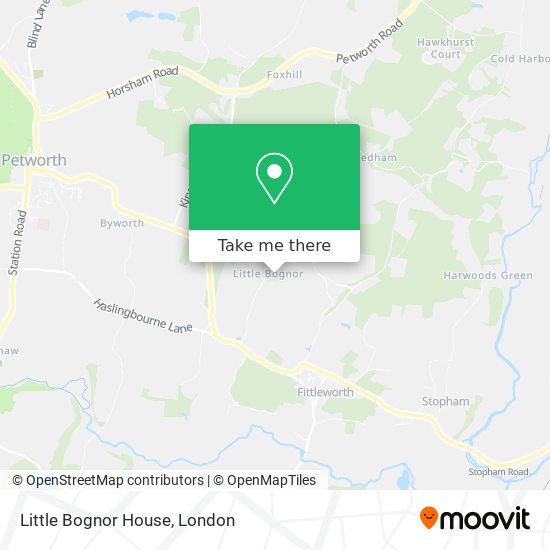 Little Bognor House map