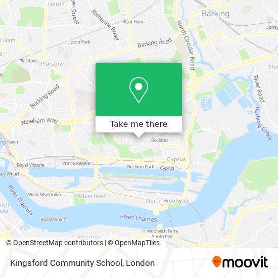 Kingsford Community School map