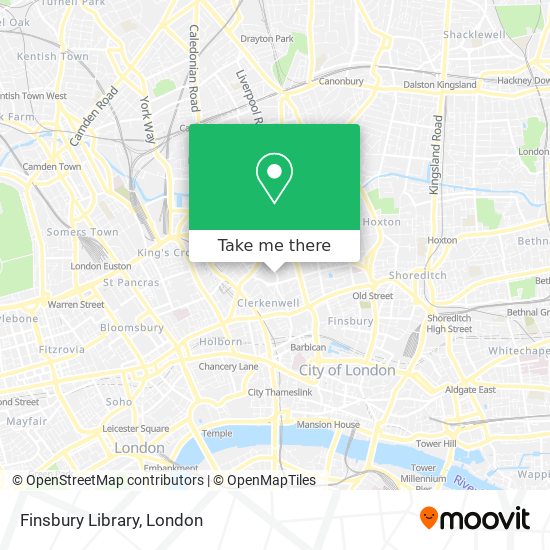 Finsbury Library map