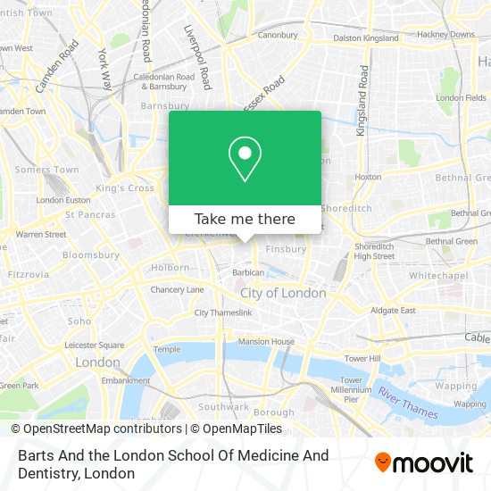 Barts And the London School Of Medicine And Dentistry map