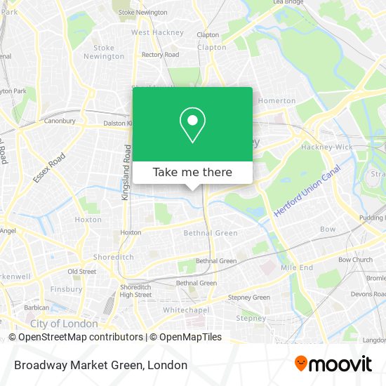Broadway Market Green map