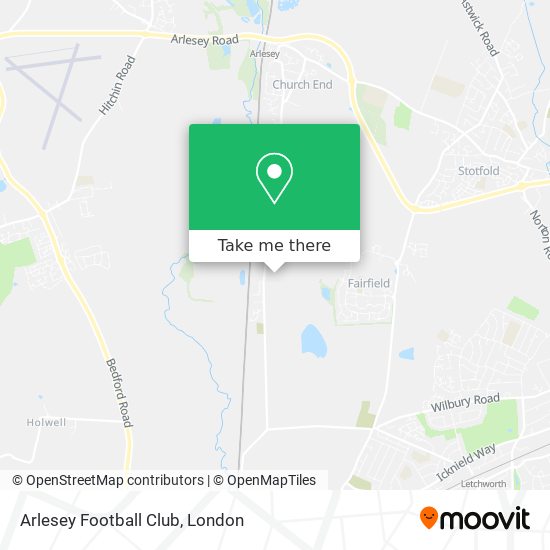 Arlesey Football Club map