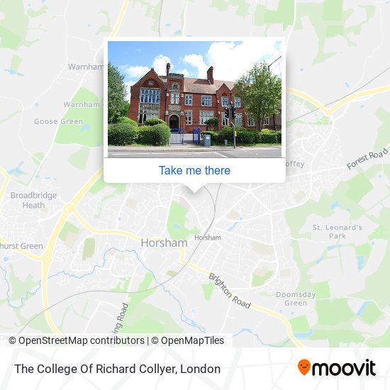 The College Of Richard Collyer map