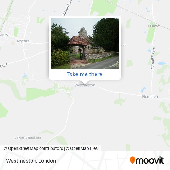 Westmeston map