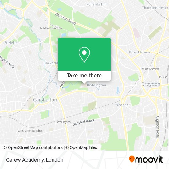 Carew Academy map