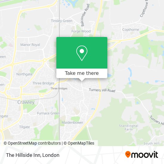 The Hillside Inn map