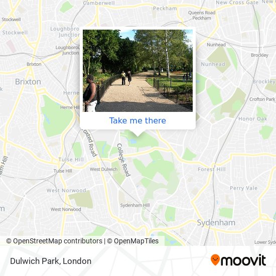 Dulwich Park map