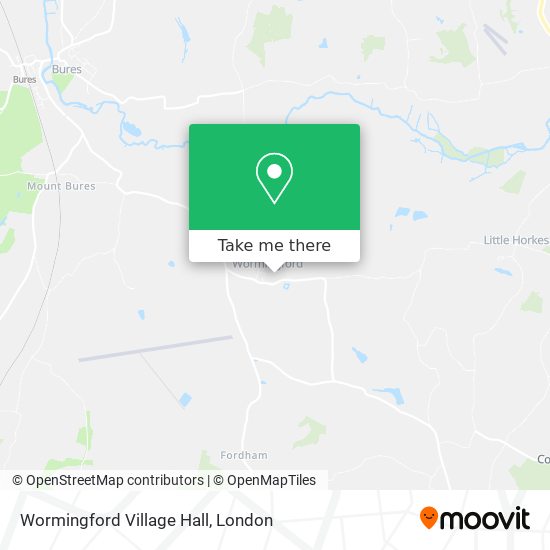 Wormingford Village Hall map