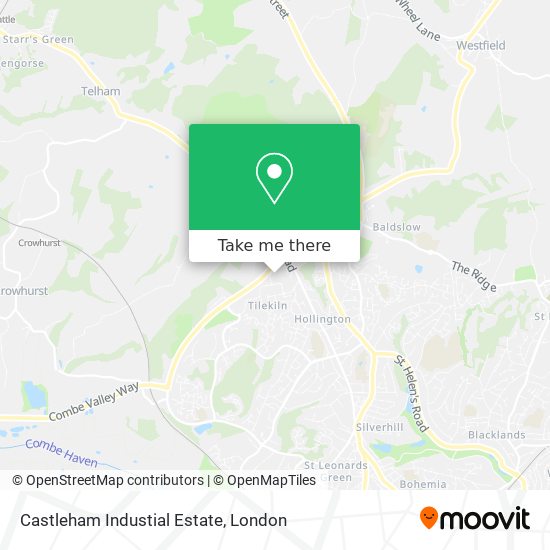 Castleham Industial Estate map