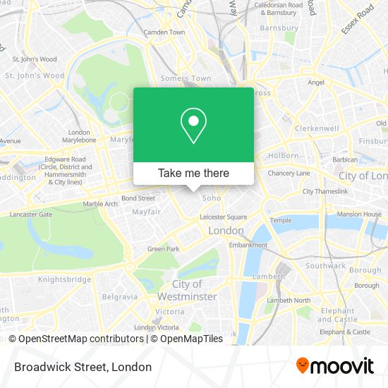Broadwick Street map