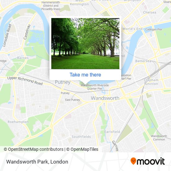 Wandsworth Park map