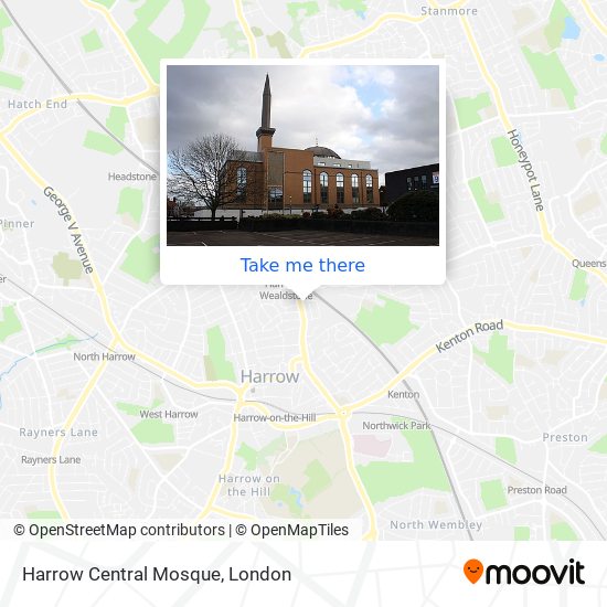 Harrow Central Mosque map