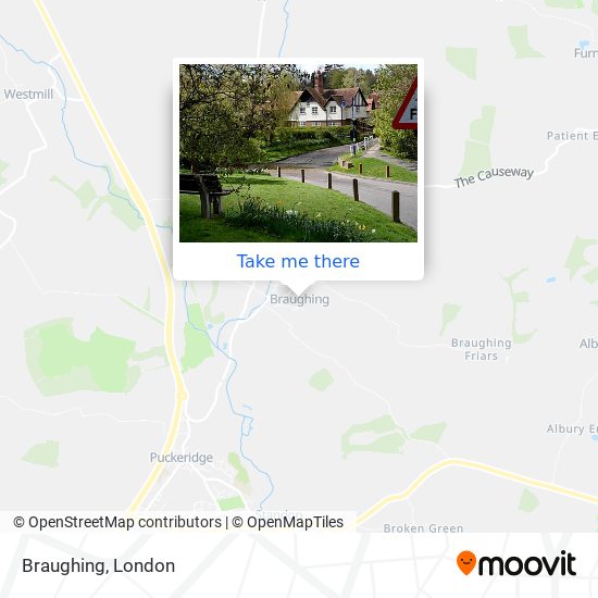 Braughing map