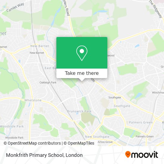 Monkfrith Primary School map
