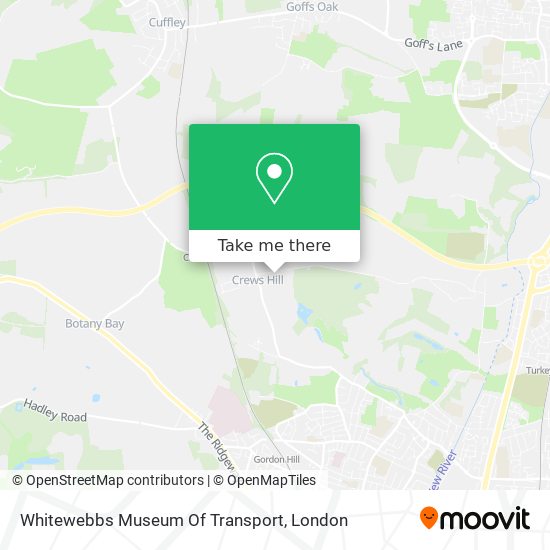 Whitewebbs Museum Of Transport map