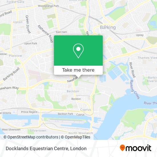 Docklands Equestrian Centre map
