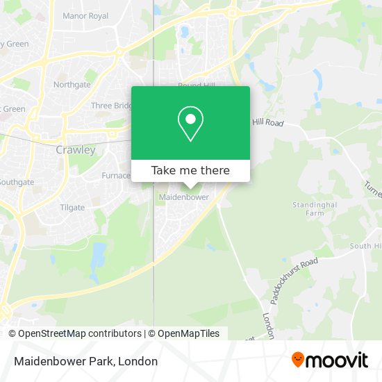 Maidenbower Park map