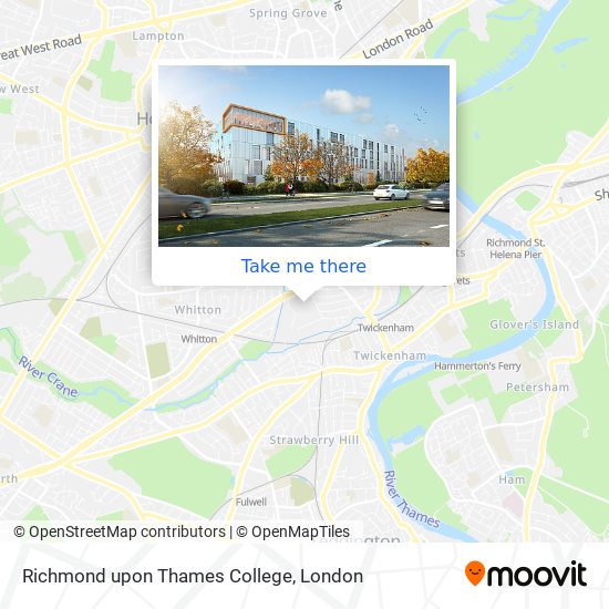 Richmond upon Thames College map