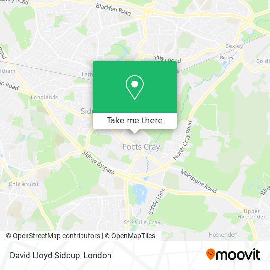 David Lloyd Sidcup map