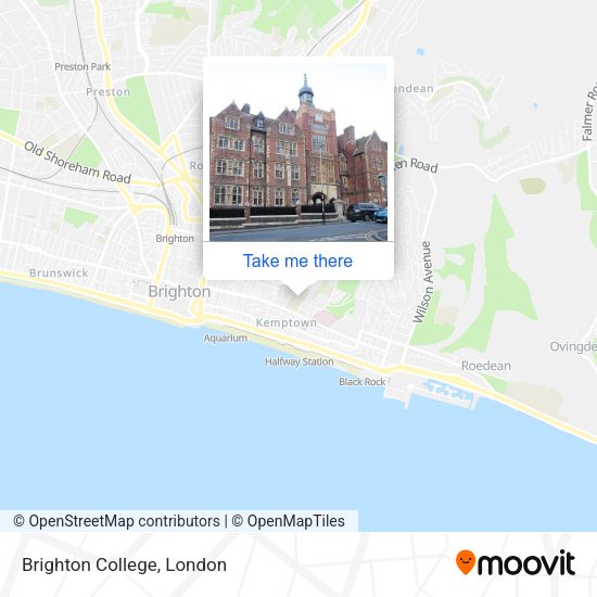 Brighton College map