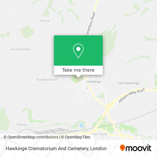 Hawkinge Crematorium And Cemetery map