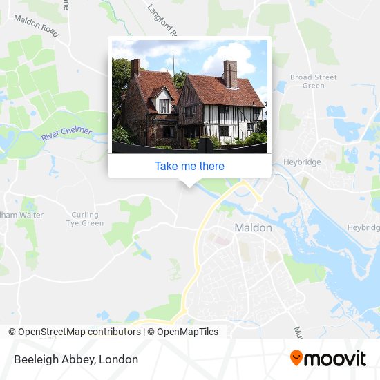 Beeleigh Abbey map