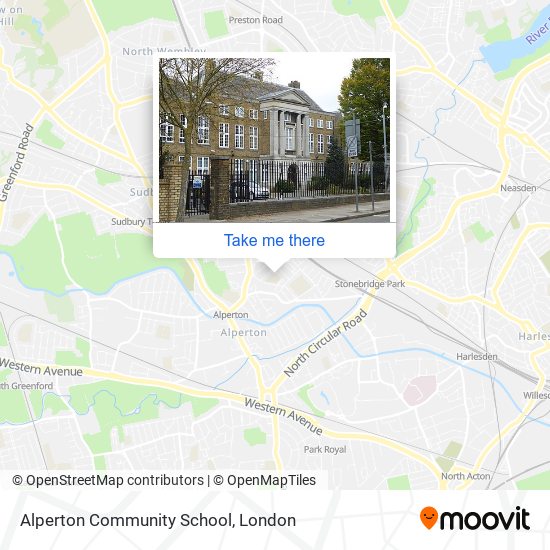 Alperton Community School map