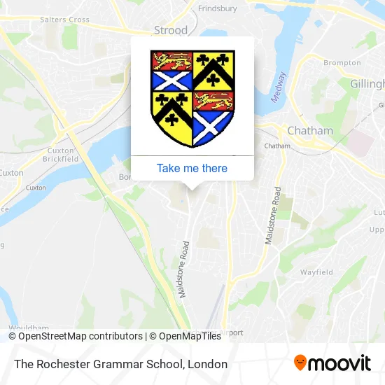 The Rochester Grammar School map