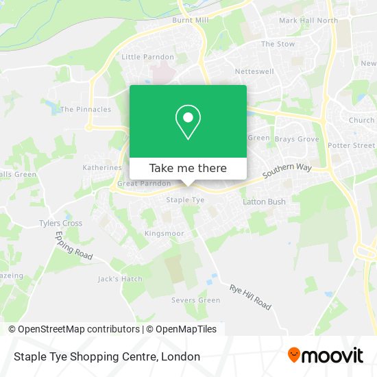 Staple Tye Shopping Centre map