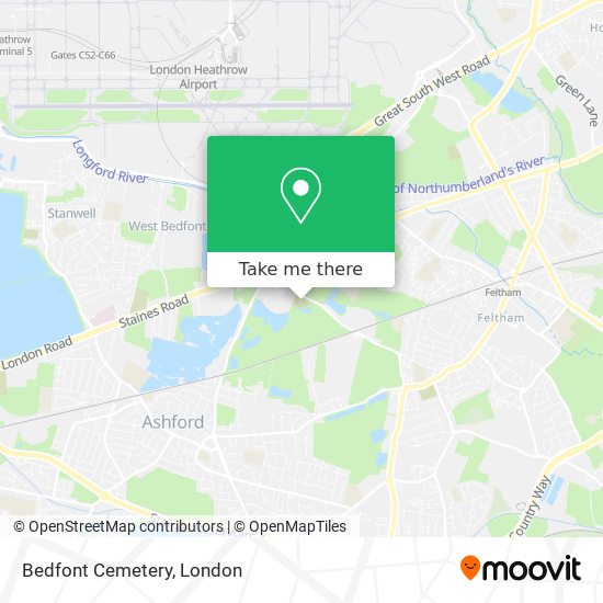 Bedfont Cemetery map
