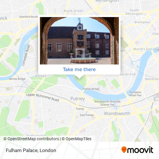 Fulham Palace map